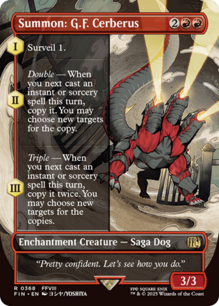 Summon: G.F. Cerberus (Borderless) [FINAL FANTASY] - Magic: The Gathering - Card Brawlers | Quebec | Canada |