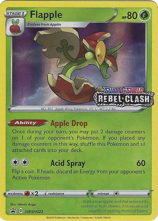 Flapple (SWSH022) (Prerelease Promo) [Sword & Shield: Black Star Promos] - Pokémon - Card Brawlers | Quebec | Canada |