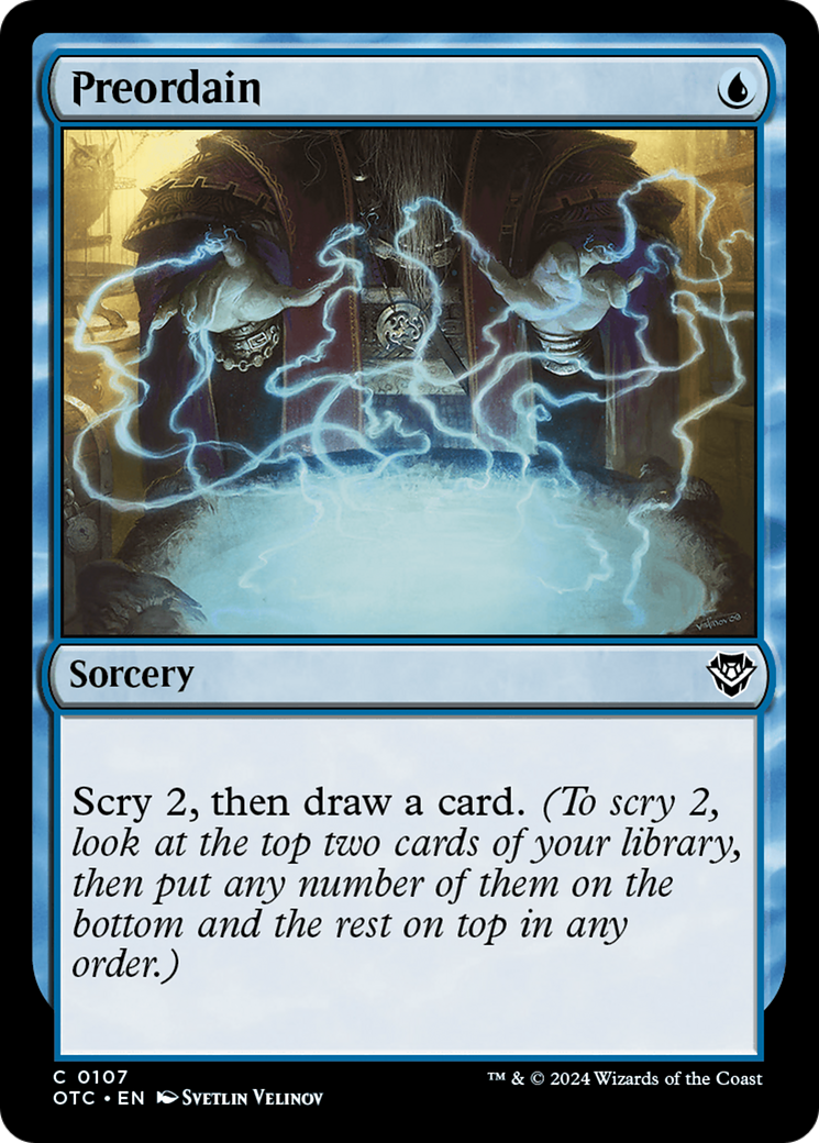 Preordain [Outlaws of Thunder Junction Commander] - Magic: The Gathering - Card Brawlers | Quebec | Canada |