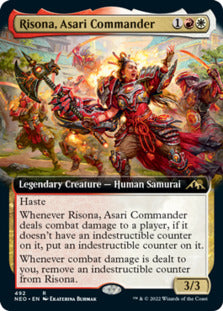 Risona, Asari Commander (Extended Art) [Kamigawa: Neon Dynasty] - Magic: The Gathering - Card Brawlers | Quebec | Canada |
