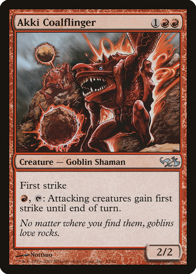 Akki Coalflinger [Duel Decks: Elves vs. Goblins] - Magic: The Gathering - Card Brawlers | Quebec | Canada |