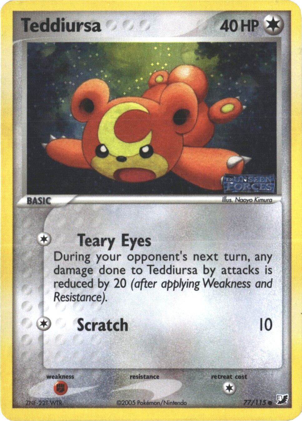 Teddiursa (77/115) (Stamped) [EX: Unseen Forces] - Pokémon - Card Brawlers | Quebec | Canada |