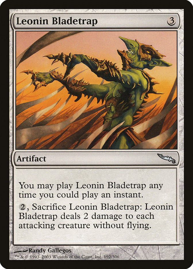 Leonin Bladetrap [Mirrodin] - Magic: The Gathering - Card Brawlers | Quebec | Canada |
