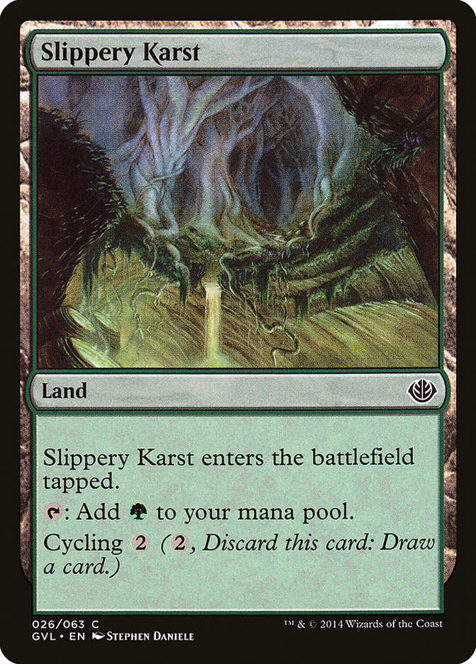 Slippery Karst (Garruk vs. Liliana) [Duel Decks Anthology] - Magic: The Gathering - Card Brawlers | Quebec | Canada |