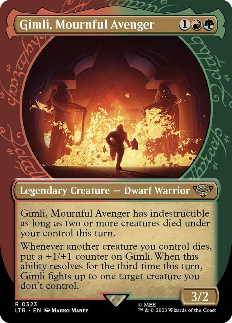 Gimli, Mournful Avenger (Showcase Ring Frame) [The Lord of the Rings: Tales of Middle-Earth] - Magic: The Gathering - Card Brawlers | Quebec | Canada |