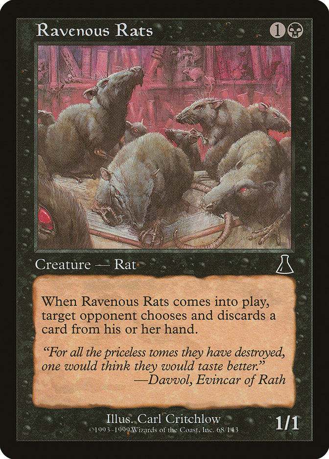 Ravenous Rats [Urza's Destiny] - Magic: The Gathering - Card Brawlers | Quebec | Canada |