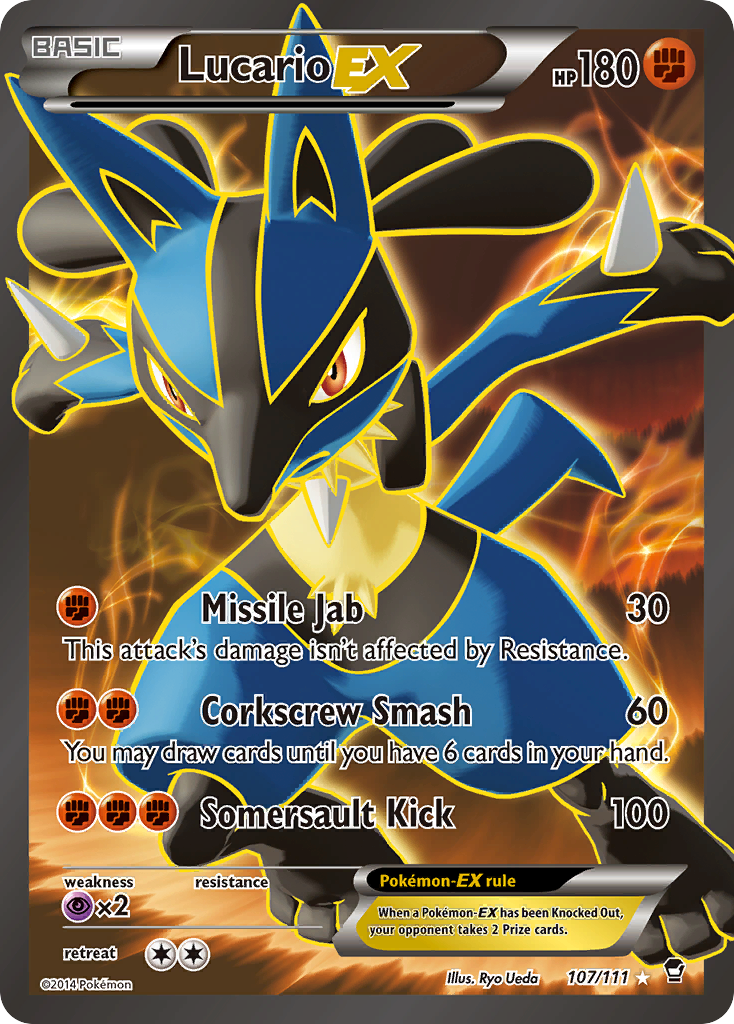 Lucario EX (107/111) [XY: Furious Fists] - Pokémon - Card Brawlers | Quebec | Canada |
