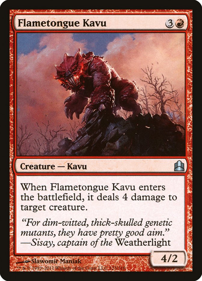 Flametongue Kavu [Commander 2011] - Magic: The Gathering - Card Brawlers | Quebec | Canada |