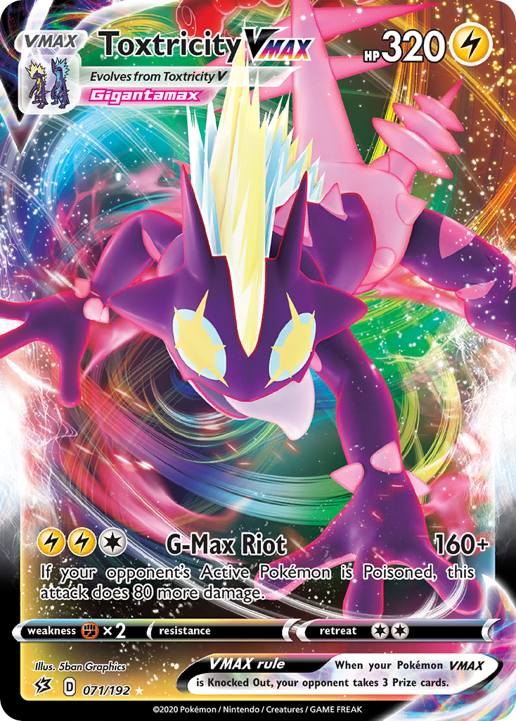 Toxtricity VMAX (071/192) [Sword & Shield: Rebel Clash] - Pokémon - Card Brawlers | Quebec | Canada |