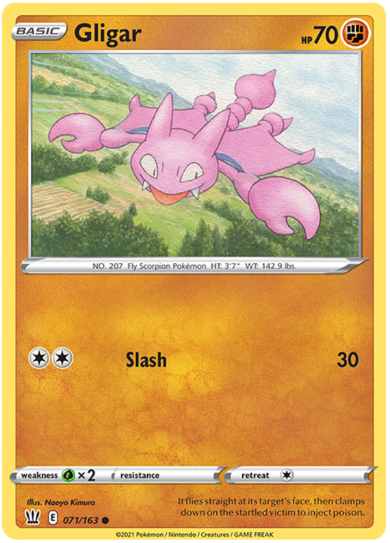Gligar (071/163) [Sword & Shield: Battle Styles] - Pokémon - Card Brawlers | Quebec | Canada |