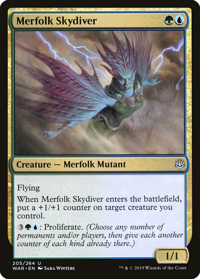 Merfolk Skydiver [War of the Spark] - Magic: The Gathering - Card Brawlers | Quebec | Canada |