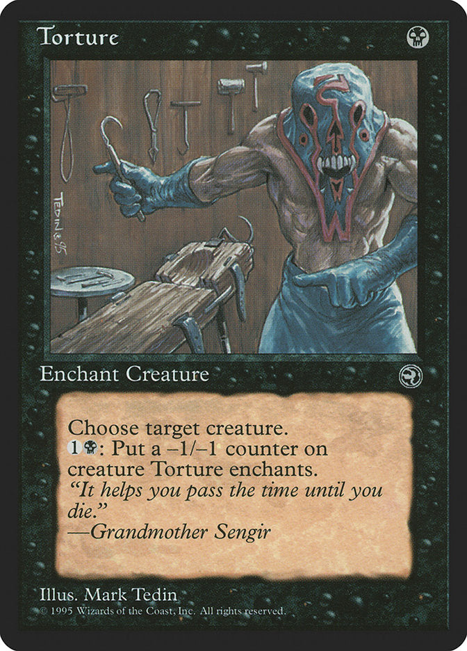 Torture (Grandmother Sengir Flavor Text) [Homelands] - Magic: The Gathering - Card Brawlers | Quebec | Canada |