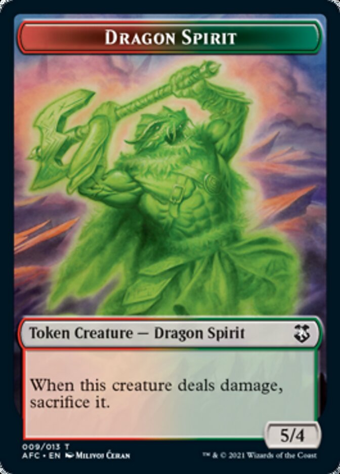 Dragon Spirit // The Monarch Double-Sided Token [Dungeons & Dragons: Adventures in the Forgotten Realms Commander Tokens] - Magic: The Gathering - Card Brawlers | Quebec | Canada |