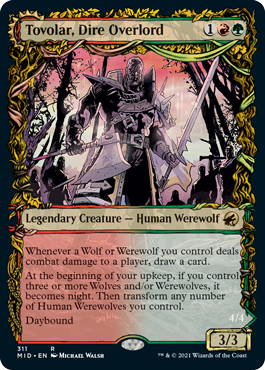 Tovolar, Dire Overlord // Tovolar, the Midnight Scourge (Showcase Equinox) [Innistrad: Midnight Hunt] - Magic: The Gathering - Card Brawlers | Quebec | Canada |
