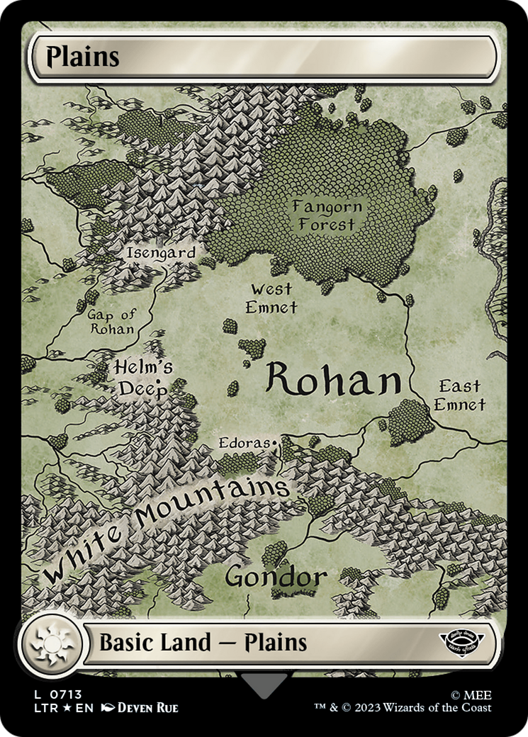 Plains (0713) (Surge Foil) [The Lord of the Rings: Tales of Middle-Earth] - Magic: The Gathering - Card Brawlers | Quebec | Canada |