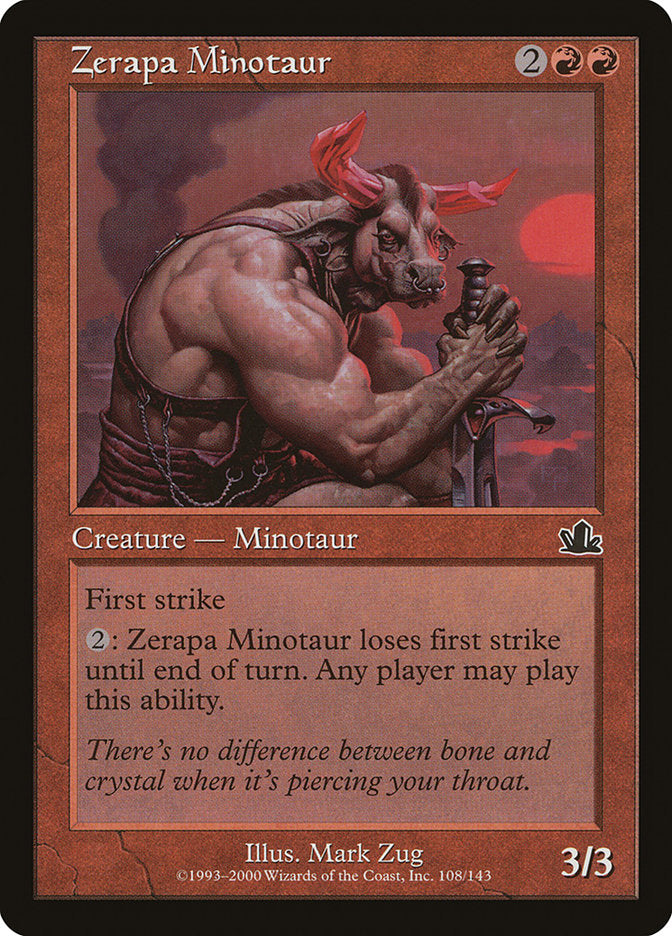 Zerapa Minotaur [Prophecy] - Magic: The Gathering - Card Brawlers | Quebec | Canada |