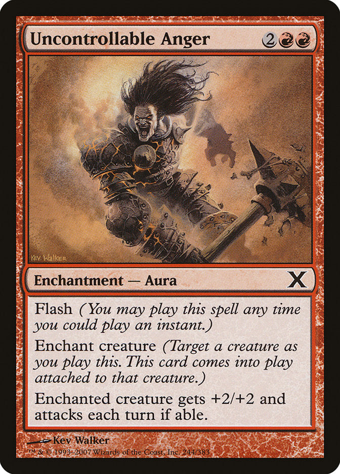 Uncontrollable Anger [Tenth Edition] - Magic: The Gathering - Card Brawlers | Quebec | Canada |