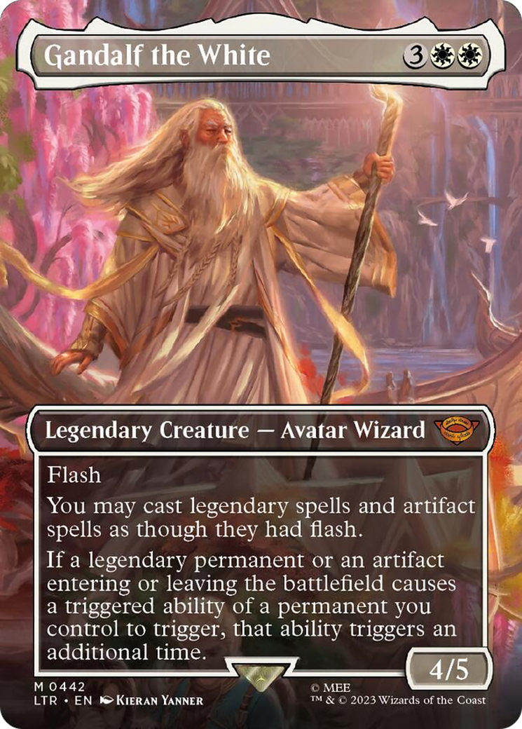 Gandalf the White (Borderless Alternate Art) [The Lord of the Rings: Tales of Middle-Earth] - Magic: The Gathering - Card Brawlers | Quebec | Canada |