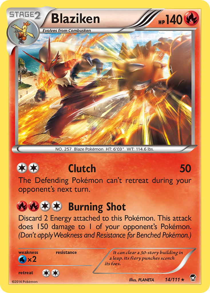 Blaziken (14/111) [XY: Furious Fists] - Pokémon - Card Brawlers | Quebec | Canada |
