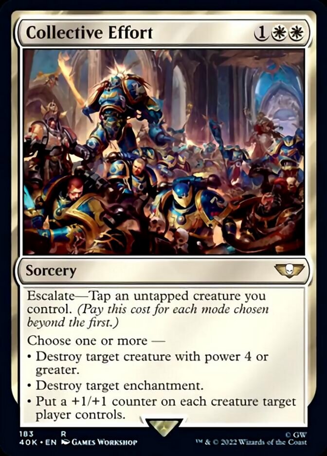 Collective Effort (Surge Foil) [Warhammer 40,000] - Magic: The Gathering - Card Brawlers | Quebec | Canada |