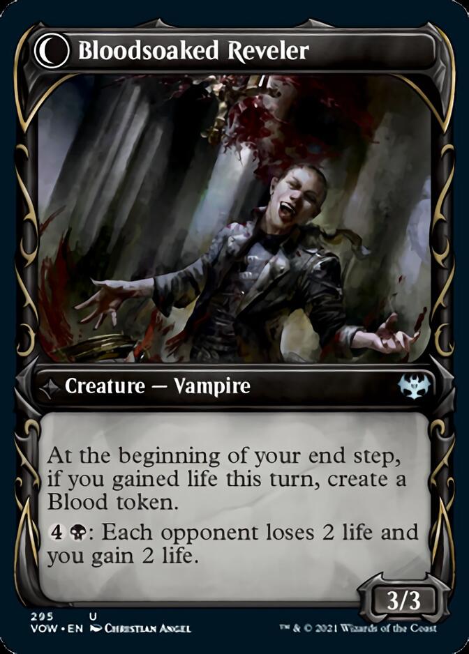 Restless Bloodseeker // Bloodsoaked Reveler (Showcase Fang Frame) [Innistrad: Crimson Vow] - Magic: The Gathering - Card Brawlers | Quebec | Canada |