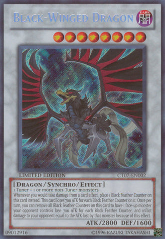 Black-Winged Dragon [CT07-EN002] Secret Rare - Yu-Gi-Oh! - Card Brawlers | Quebec | Canada |