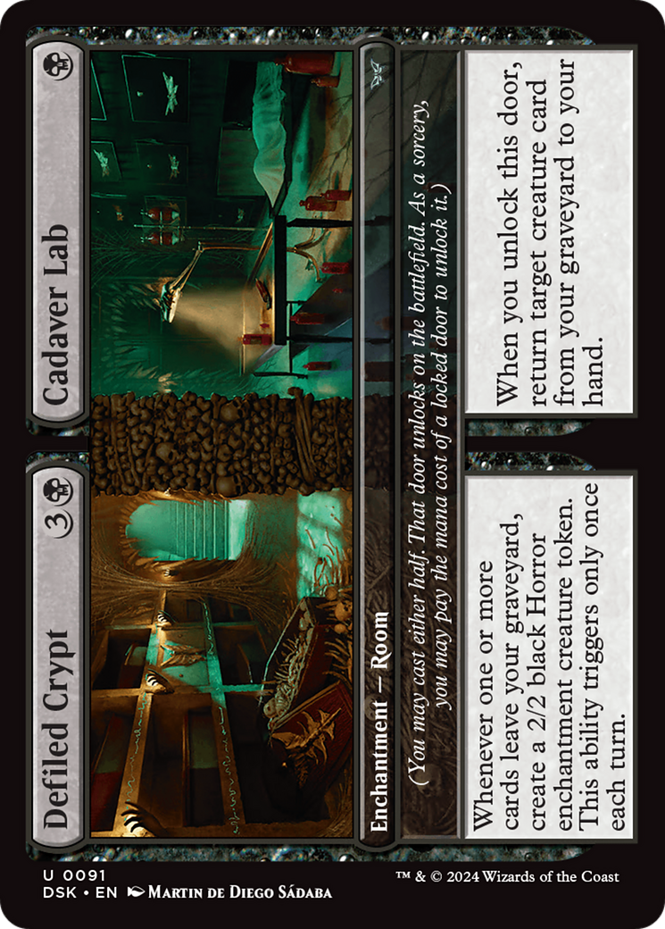 Defiled Crypt // Cadaver Lab [Duskmourn: House of Horror] - Magic: The Gathering - Card Brawlers | Quebec | Canada |