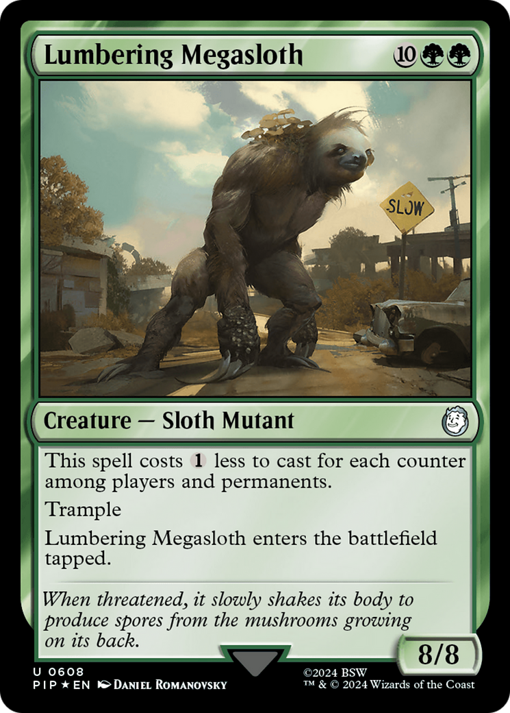 Lumbering Megasloth (Surge Foil) [Fallout] - Magic: The Gathering - Card Brawlers | Quebec | Canada |