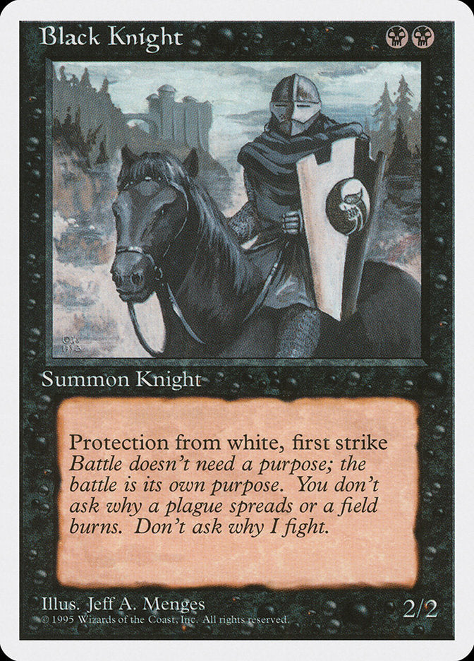 Black Knight [Fourth Edition] - Magic: The Gathering - Card Brawlers | Quebec | Canada |