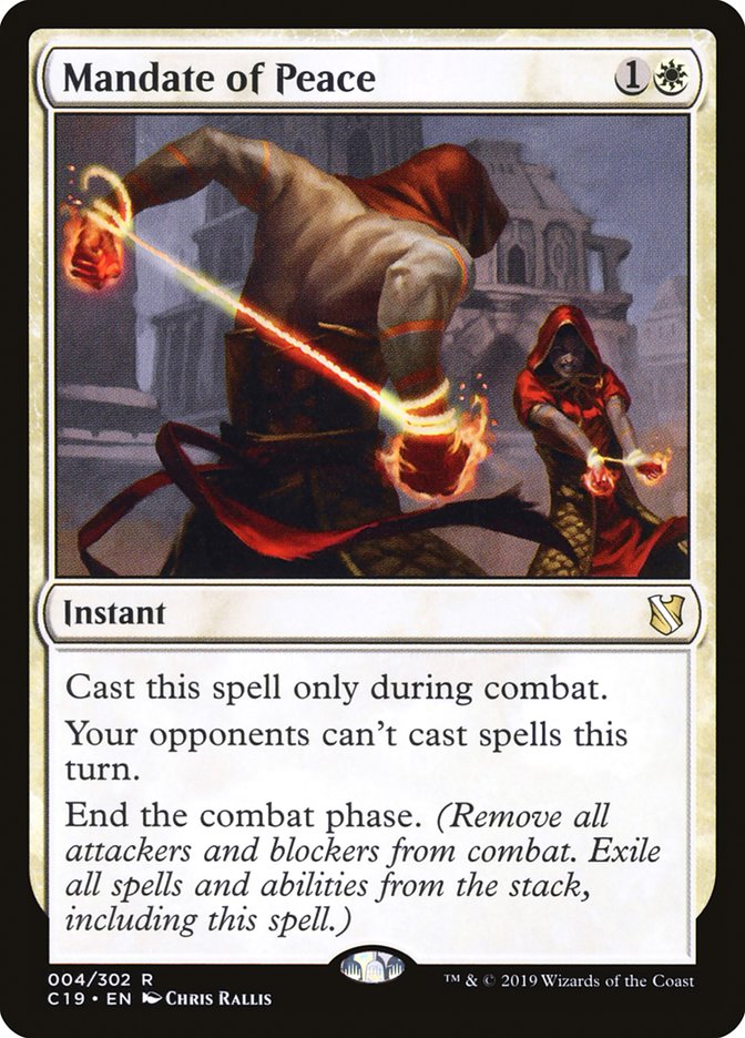 Mandate of Peace [Commander 2019] - Magic: The Gathering - Card Brawlers | Quebec | Canada |
