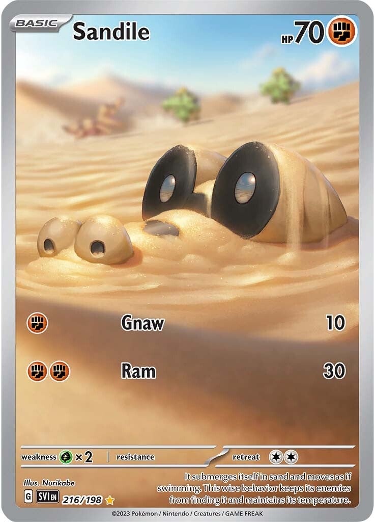 Sandile (216/198) [Scarlet & Violet: Base Set] - Pokémon - Card Brawlers | Quebec | Canada |