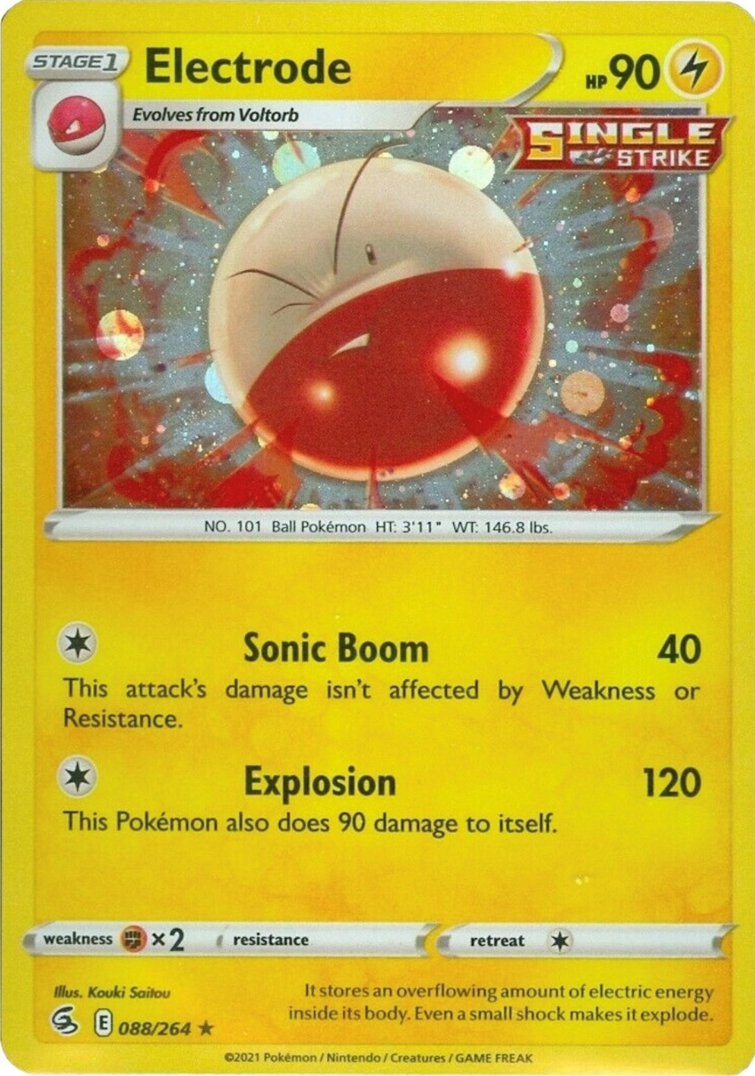 Electrode (088/264) (Cosmos Holo) [Sword & Shield: Fusion Strike] - Pokémon - Card Brawlers | Quebec | Canada |