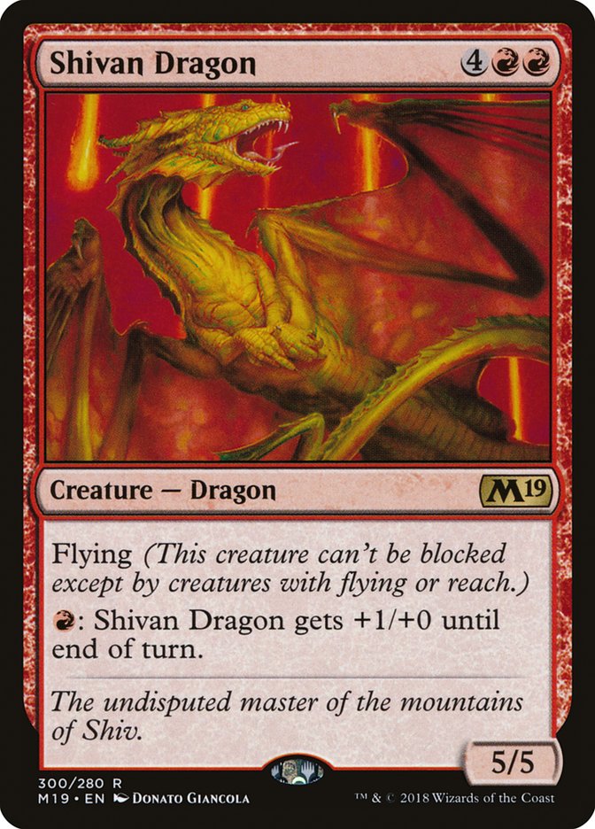 Shivan Dragon [Core Set 2019] - Magic: The Gathering - Card Brawlers | Quebec | Canada |