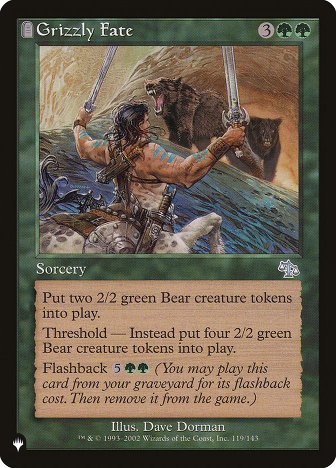 Grizzly Fate [The List] - Magic: The Gathering - Card Brawlers | Quebec | Canada |