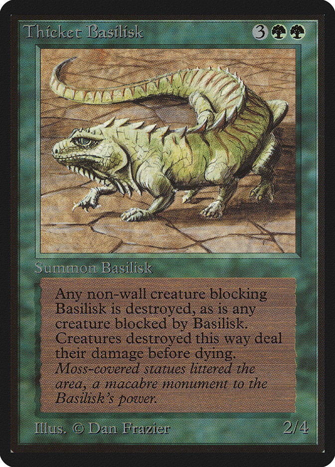 Thicket Basilisk [Beta Edition] - Magic: The Gathering - Card Brawlers | Quebec | Canada |