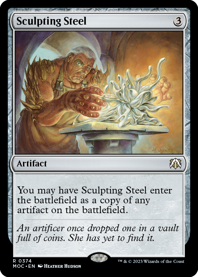 Sculpting Steel [March of the Machine Commander] - Magic: The Gathering - Card Brawlers | Quebec | Canada |