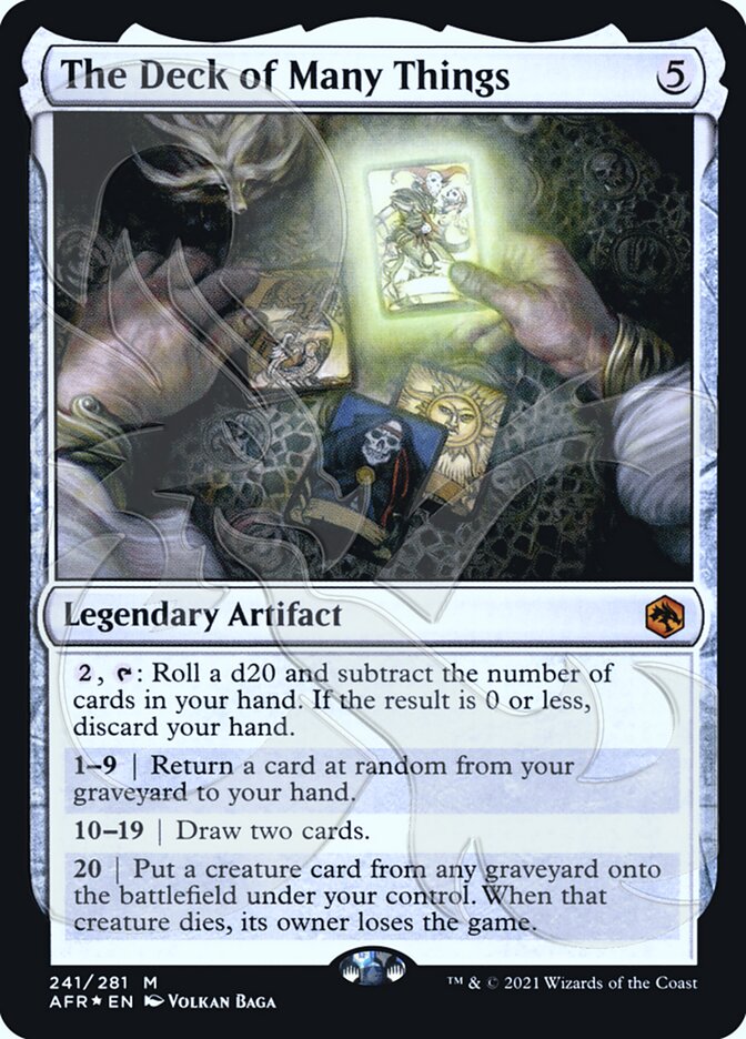 The Deck of Many Things (Ampersand Promo) [Dungeons & Dragons: Adventures in the Forgotten Realms Promos] - Magic: The Gathering - Card Brawlers | Quebec | Canada |