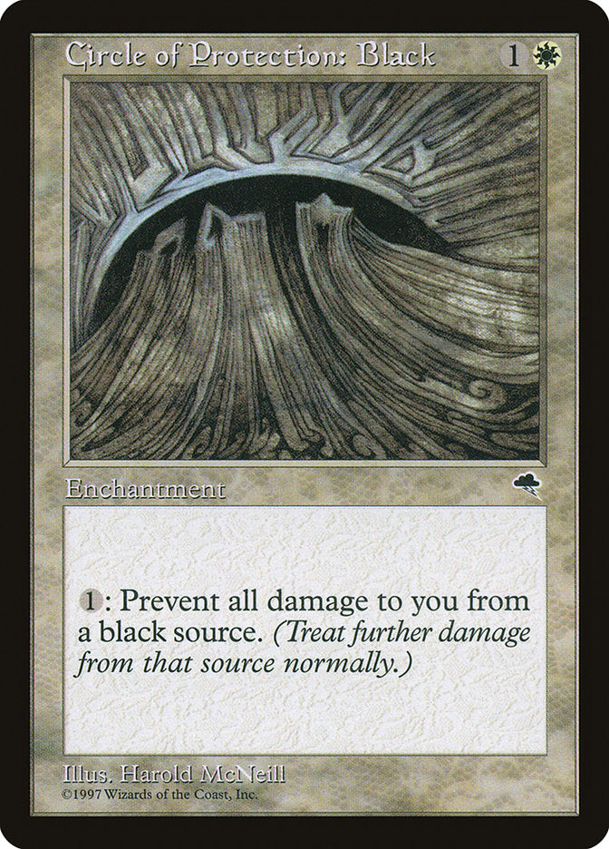 Circle of Protection: Black [Tempest] - Magic: The Gathering - Card Brawlers | Quebec | Canada |