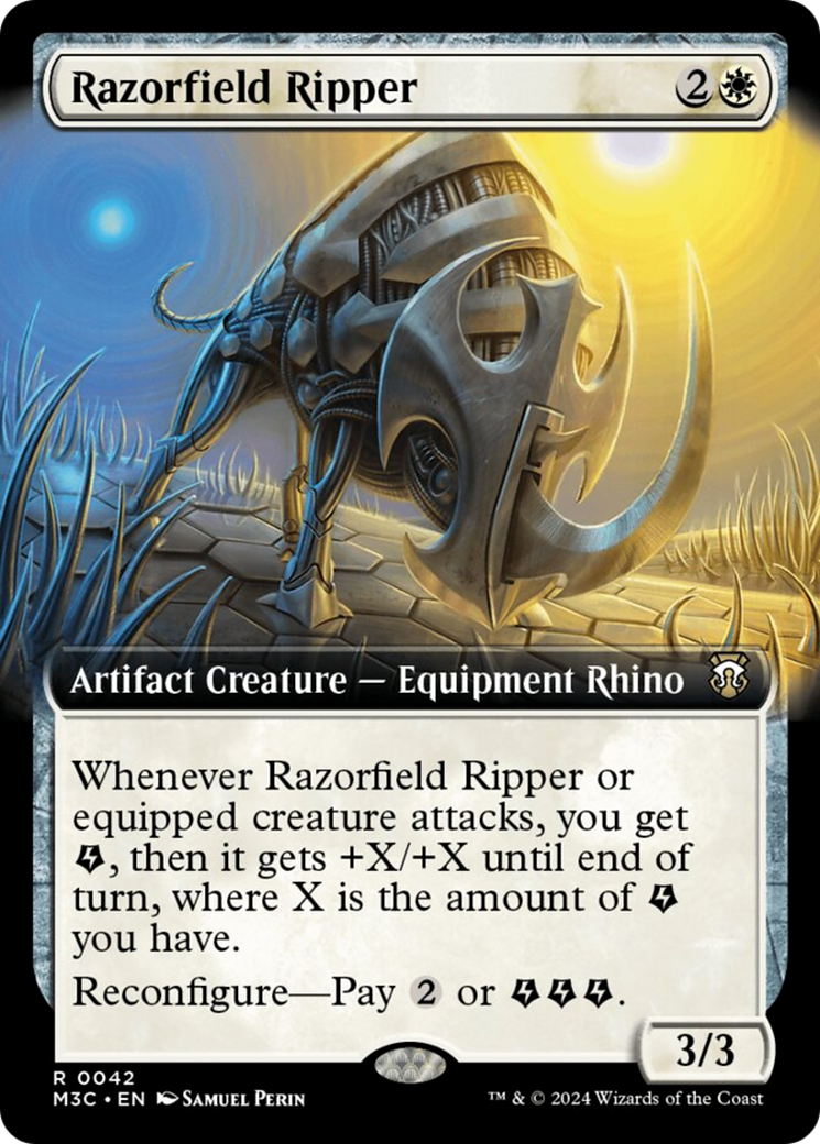 Razorfield Ripper (Extended Art) (Ripple Foil) [Modern Horizons 3 Commander] - Magic: The Gathering - Card Brawlers | Quebec | Canada |