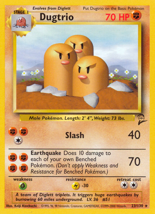 Dugtrio (23/130) [Base Set 2] - Pokémon - Card Brawlers | Quebec | Canada |