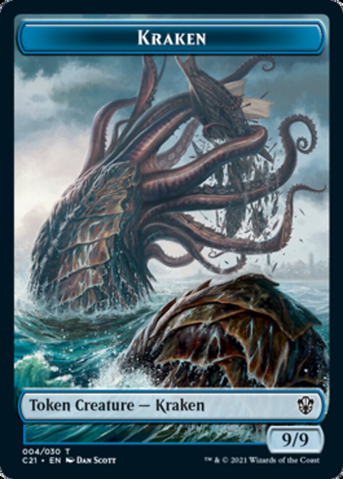 Wurm // Kraken Double-Sided Token [Commander 2021 Tokens] - Magic: The Gathering - Card Brawlers | Quebec | Canada |