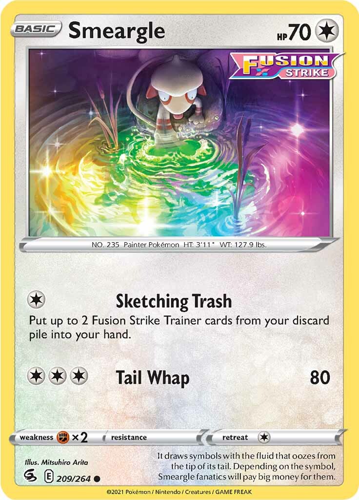 Smeargle (209/264) [Sword & Shield: Fusion Strike] - Pokémon - Card Brawlers | Quebec | Canada |