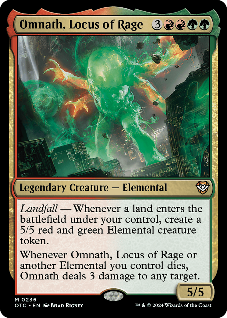 Omnath, Locus of Rage [Outlaws of Thunder Junction Commander] - Magic: The Gathering - Card Brawlers | Quebec | Canada |
