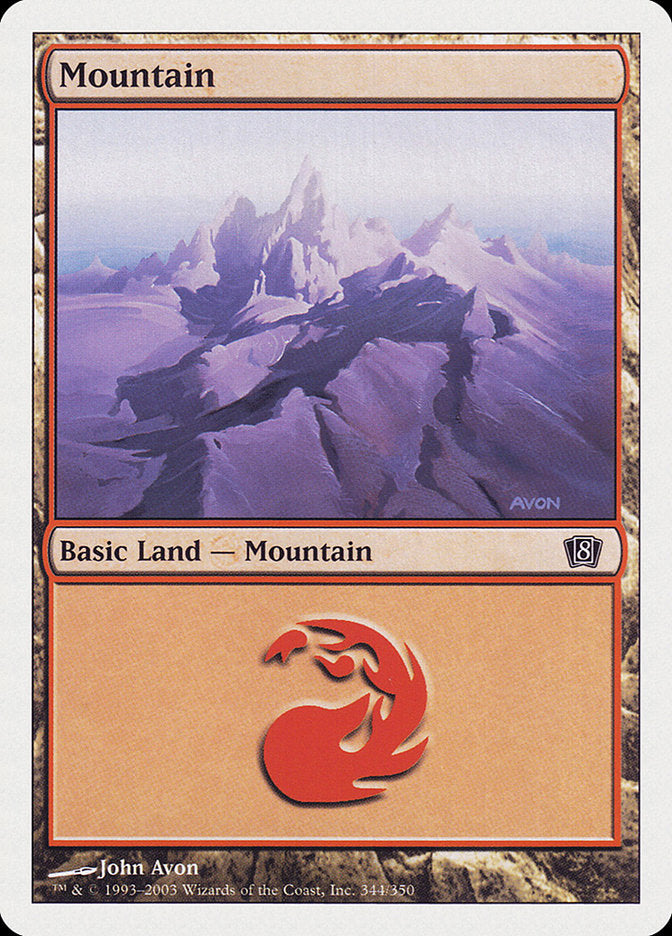 Mountain (344) [Eighth Edition] - Magic: The Gathering - Card Brawlers | Quebec | Canada |