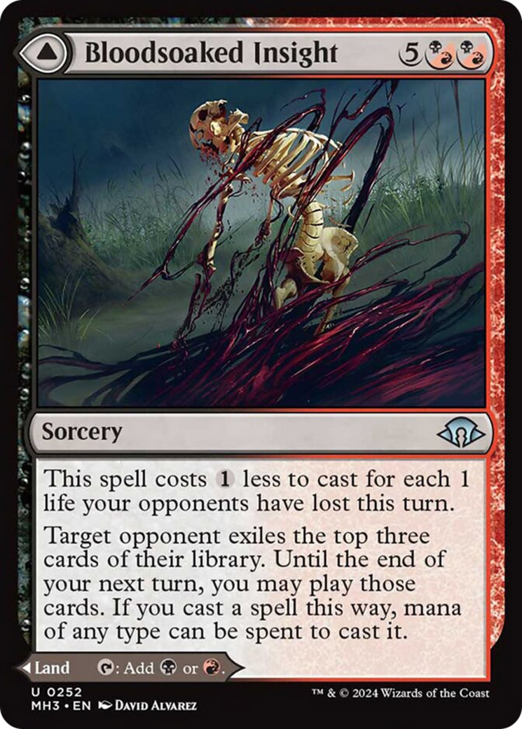 Bloodsoaked Insight // Sanguine Morass [Modern Horizons 3] - Magic: The Gathering - Card Brawlers | Quebec | Canada |