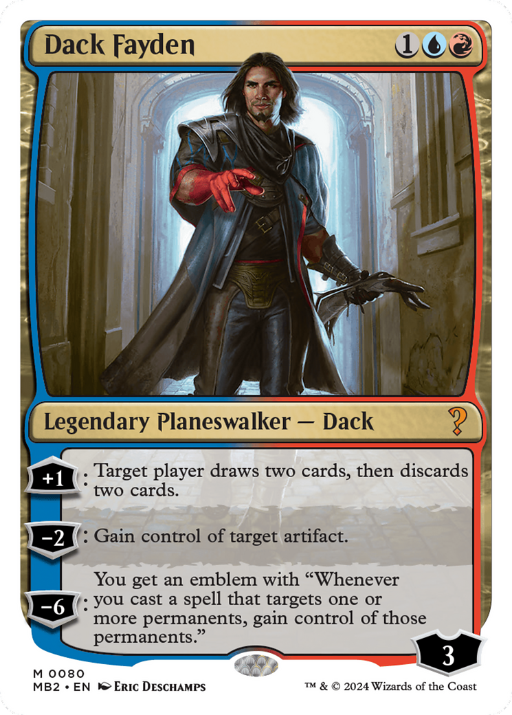 Dack Fayden (White Border) [Mystery Booster 2] - Magic: The Gathering - Card Brawlers | Quebec | Canada |
