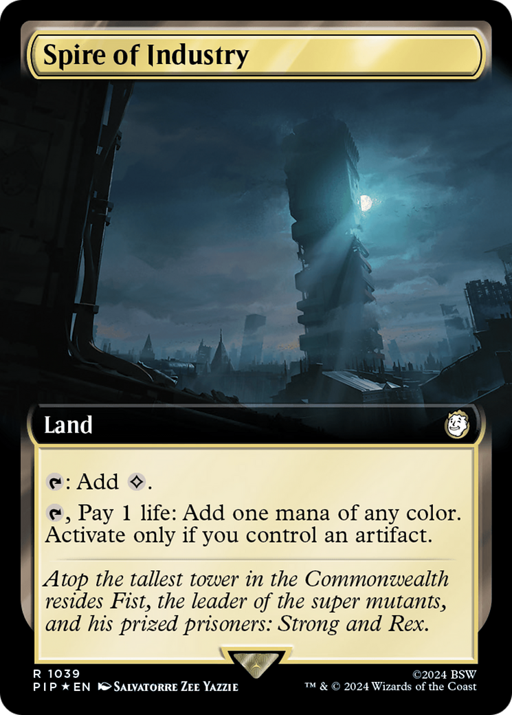 Spire of Industry (Extended Art) (Surge Foil) [Fallout] - Magic: The Gathering - Card Brawlers | Quebec | Canada |