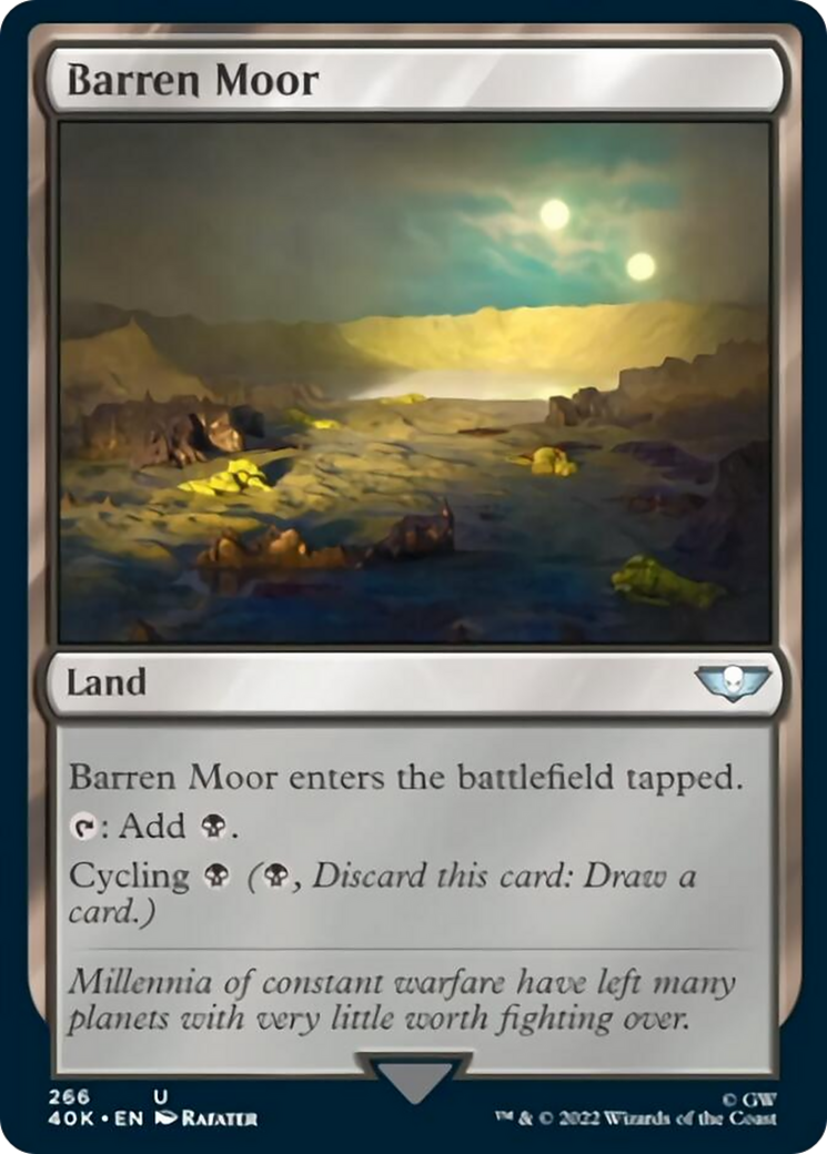 Barren Moor (Surge Foil) [Warhammer 40,000] - Magic: The Gathering - Card Brawlers | Quebec | Canada |