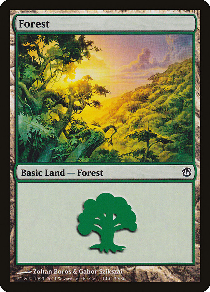 Forest (39) [Duel Decks: Ajani vs. Nicol Bolas] - Magic: The Gathering - Card Brawlers | Quebec | Canada |