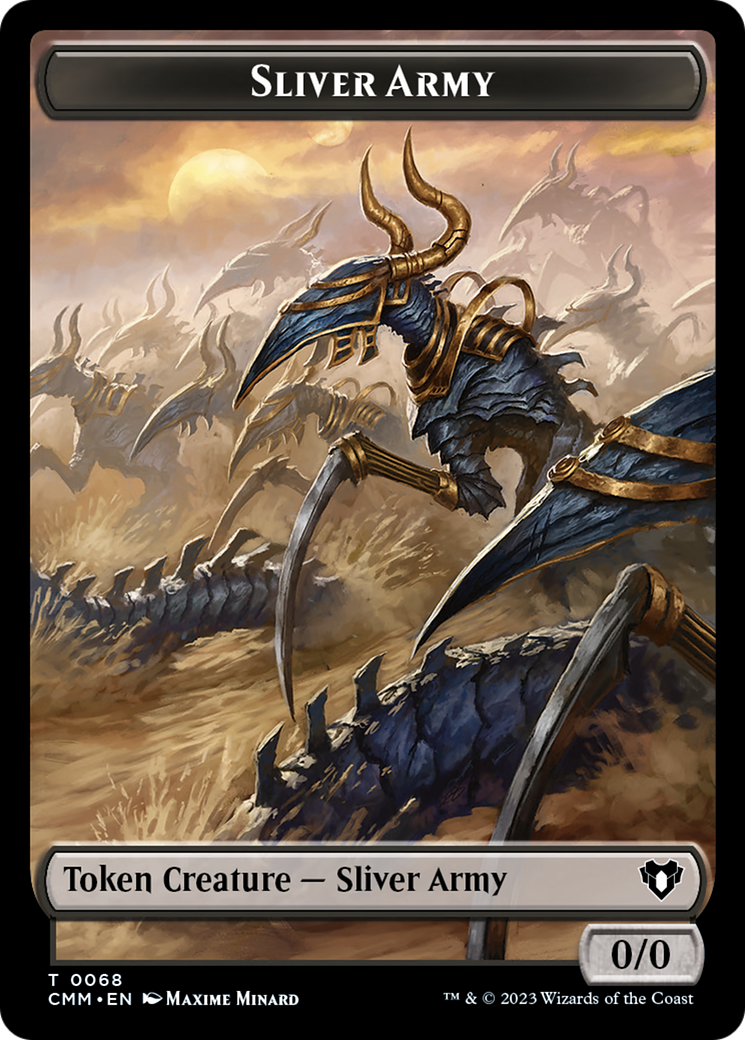 Sliver Army // Sliver Double-Sided Token [Commander Masters Tokens] - Magic: The Gathering - Card Brawlers | Quebec | Canada |